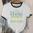Introvert Farming Life Gardening For Geeky Plant Lover Unisex Cotton Ringer T-Shirt