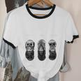 Introvert Relaxation Me Myself And Silence Skulls Unisex Cotton Ringer T-Shirt