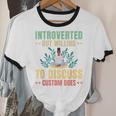 Introvert Saying Antisocial Sarcasm Introverts Unisex Cotton Ringer T-Shirt