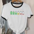 Introvert Tired Battery Unisex Cotton Ringer T-Shirt
