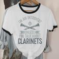 Im An Introvert Unless You Talk About Clarinets Unisex Cotton Ringer T-Shirt