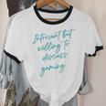 Introvert But Willing To Discuss Gaming Unisex Cotton Ringer T-Shirt Introvert But Willing To Discuss Gaming Unisex Cotton Ringer T-Shirt