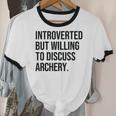 Introverted Archer Archery Introvert Unisex Cotton Ringer T-Shirt Introverted Archer Archery Introvert Unisex Cotton Ringer T-Shirt