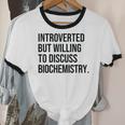 Introverted Biochemist Biochemistry Introvert Unisex Cotton Ringer T-Shirt