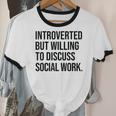 Introverted Caseworker Social Work Introvert Unisex Cotton Ringer T-Shirt Introverted Caseworker Social Work Introvert Unisex Cotton Ringer T-Shirt