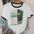 Introverted Murder Shows True Crime Lovers Introvert Unisex Cotton Ringer T-Shirt