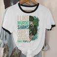 Introverted Murder Shows True Crime Lovers Introvert Unisex Cotton Ringer T-Shirt Introverted Murder Shows True Crime Lovers Introvert Unisex Cotton Ringer T-Shirt