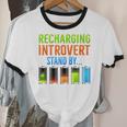 Introverted Recharging Introvert Saying Sarcasm Unisex Cotton Ringer T-Shirt