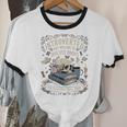 Introverted But Willing To Discuss Books Club Cozy Aesthetic Unisex Cotton Ringer T-Shirt