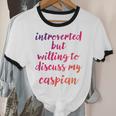 Introverted Willing To Discuss Caspian Introvert Unisex Cotton Ringer T-Shirt Introverted Willing To Discuss Caspian Introvert Unisex Cotton Ringer T-Shirt