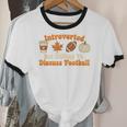 Introverted But Willing To Discuss Football Fall Unisex Cotton Ringer T-Shirt Introverted But Willing To Discuss Football Fall Unisex Cotton Ringer T-Shirt