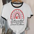 Introverted But Willing To Discuss Serial Killers True Crime Unisex Cotton Ringer T-Shirt Introverted But Willing To Discuss Serial Killers True Crime Unisex Cotton Ringer T-Shirt