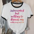 Introverted Willing To Discuss Welsh Pony And Cob Introvert Unisex Cotton Ringer T-Shirt Introverted Willing To Discuss Welsh Pony And Cob Introvert Unisex Cotton Ringer T-Shirt