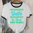 Introverts Unite Introvert Antisocial Sarcasm Anti Social Unisex Cotton Ringer T-Shirt