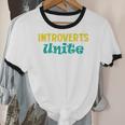 Introverts Unite I Introvert Unisex Cotton Ringer T-Shirt Introverts Unite I Introvert Unisex Cotton Ringer T-Shirt