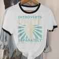 Introverts Unite Separately Introverted Antisocial Unisex Cotton Ringer T-Shirt
