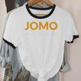 JOMO Joy Of Missing Out Introvert Unisex Cotton Ringer T-Shirt JOMO Joy Of Missing Out Introvert Unisex Cotton Ringer T-Shirt
