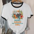 Keep Calm And Remember The 80s Retro Vintage Nostalgia Unisex Cotton Ringer T-Shirt Keep Calm And Remember The 80s Retro Vintage Nostalgia Unisex Cotton Ringer T-Shirt
