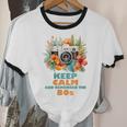 Keep Calm And Remember The 80s Retro Vintage Nostalgia Unisex Cotton Ringer T-Shirt Keep Calm And Remember The 80s Retro Vintage Nostalgia Unisex Cotton Ringer T-Shirt