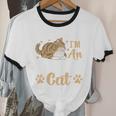 Kitty Pet Lover Introvert Person Cats Show Family Member Unisex Cotton Ringer T-Shirt