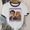 Let's Overthink Everything Shirt Antisocial Introvert Unisex Cotton Ringer T-Shirt
