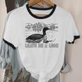 Loon Bird Pun Leave Me A Loon Nature For Introverts Unisex Cotton Ringer T-Shirt Loon Bird Pun Leave Me A Loon Nature For Introverts Unisex Cotton Ringer T-Shirt