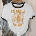 Los Angeles Hotrods Automotive Nostalgia Distressed Premium Tri-Blend Unisex Cotton Ringer T-Shirt Los Angeles Hotrods Automotive Nostalgia Distressed Premium Tri-Blend Unisex Cotton Ringer T-Shirt