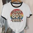 I Love 80’s Vibes Retro 80s Style Vintage Sunset Nostalgia Unisex Cotton Ringer T-Shirt I Love 80’s Vibes Retro 80s Style Vintage Sunset Nostalgia Unisex Cotton Ringer T-Shirt