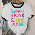 I Love The 90'S 90s Nostalgia Unisex Cotton Ringer T-Shirt