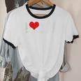 I Love My Social Anxiety Heart Humor Introvert Statement Unisex Cotton Ringer T-Shirt