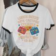 Lunch Boxes With Stickers Lunch Box Nostalgia Retro Unisex Cotton Ringer T-Shirt