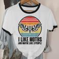 I Like Moths And Maybe 3 People Insect Moth Lovers Introvert Unisex Cotton Ringer T-Shirt I Like Moths And Maybe 3 People Insect Moth Lovers Introvert Unisex Cotton Ringer T-Shirt