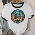 Music Enthusiast Under Starry Skies World Introvert Boy Unisex Cotton Ringer T-Shirt Music Enthusiast Under Starry Skies World Introvert Boy Unisex Cotton Ringer T-Shirt