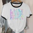 I Like Music More Than People Introvert Musician Retro Unisex Cotton Ringer T-Shirt I Like Music More Than People Introvert Musician Retro Unisex Cotton Ringer T-Shirt