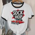 Nostalgia 1950s Sock Hop Dance Unisex Cotton Ringer T-Shirt Nostalgia 1950s Sock Hop Dance Unisex Cotton Ringer T-Shirt