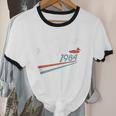 Nostalgia 80s Duck Goose Distressed Unisex Cotton Ringer T-Shirt