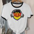 Nostalgia Chest Flag GDR Unisex Cotton Ringer T-Shirt
