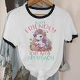 Not Friendly Do Not Approach Women & Girls Unicorn Cute Introvert & Humor Lovers For Women V-Neck Classic Fit Modern Short Sleeve Unisex Cotton Ringer T-Shirt
