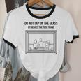 Do Not Tap On The Glass Sound Booth Introvert Unisex Cotton Ringer T-Shirt