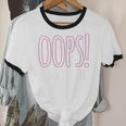 Oops I Don't Care Humor Small Talk Hater Introvert Unisex Cotton Ringer T-Shirt Oops I Don't Care Humor Small Talk Hater Introvert Unisex Cotton Ringer T-Shirt