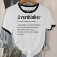 Overthinker Definition Anxiety Introvert Personality Premium Tri-Blend Unisex Cotton Ringer T-Shirt Overthinker Definition Anxiety Introvert Personality Premium Tri-Blend Unisex Cotton Ringer T-Shirt