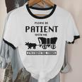 Be Patient With Me I'm From The 1900s Premium Tri-Blend Unisex Cotton Ringer T-Shirt