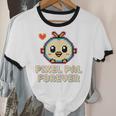 Pixel Art Pet Y2K Retro Vintage Digital Nostalgia Y2K Tech Unisex Cotton Ringer T-Shirt