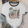 Plant Introvert Gardener Houseplant Botanical Women Men Kids Unisex Cotton Ringer T-Shirt