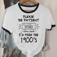 Please Be-Patient I'm From The 1900s Retro Cassette Tape Unisex Cotton Ringer T-Shirt