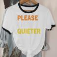 Please Chew Quieter Introvert Silence Lover Quote Unisex Cotton Ringer T-Shirt Please Chew Quieter Introvert Silence Lover Quote Unisex Cotton Ringer T-Shirt
