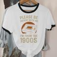 Please Be Patient I'm From The 1900s – Vintage Tape Unisex Cotton Ringer T-Shirt