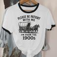 Please Be Patient With Me I'm From The 1900s Boomer Premium Tri-Blend Unisex Cotton Ringer T-Shirt