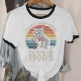 Please Be Patient With Me I'm From The 1900s Cat Premium Unisex Cotton Ringer T-Shirt