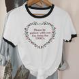 Please Be Patient With Me I'm From The 1900s Florals Vintage Unisex Cotton Ringer T-Shirt